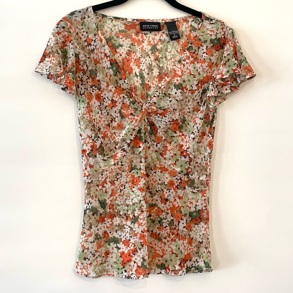 New York and Company- Lovely sheer blouse S